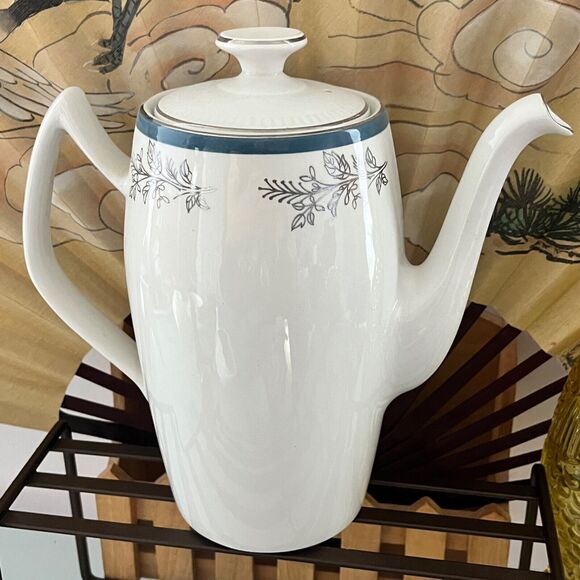 Simpsons (Potters) Coffee Pot Rare 1950s Marazion Chinastyle Pattern England - Picture 1 of 6